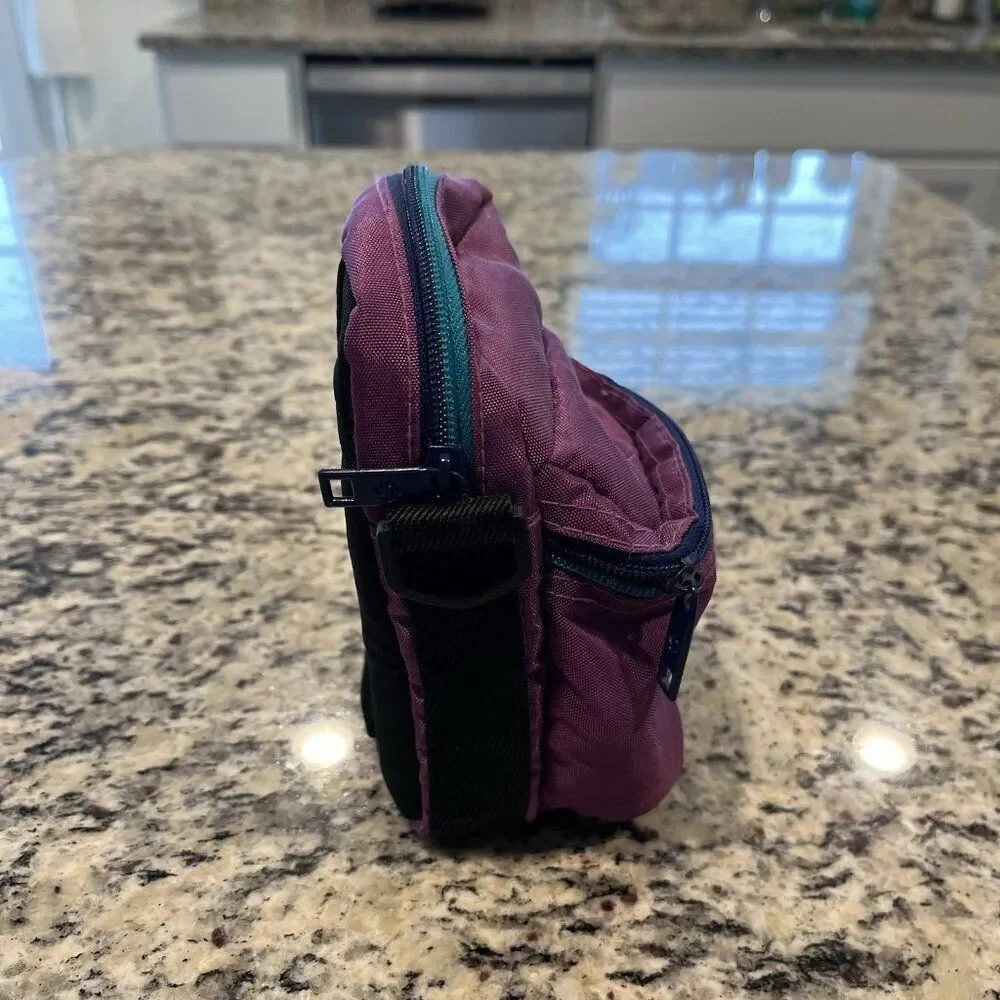 Vintage Retro 80's 90's Samsonite World Sport Padded Camera Bag Model Purple